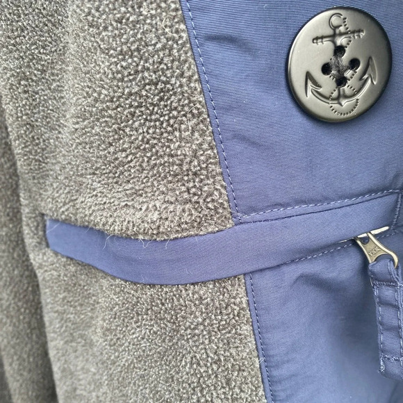Lands’ End Squall Fleece Lined Peacoat Jacket, Size Large 42-44 - Picture 8 of 13
